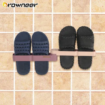 

Wall Mounted Shoes Hanger PP Foldable Shoes Rack Rotation Self Adhesive Towel Rack Multi-Use Bathroom Generic Storage Racks