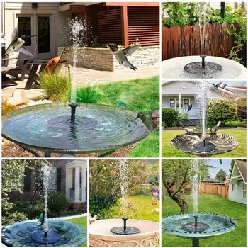 4.5-10V Solar Water Panel Power Fountain Pump Kit with Round 4 Watering Water For Pool Nozzles Pump Fountain Pond Garden Y6V0
4.5-10V Solar Water Panel Power Fountain Pump Kit with Round 4 Watering Water For Pool Nozzles Pump Fountain Pond Garden Y6V0