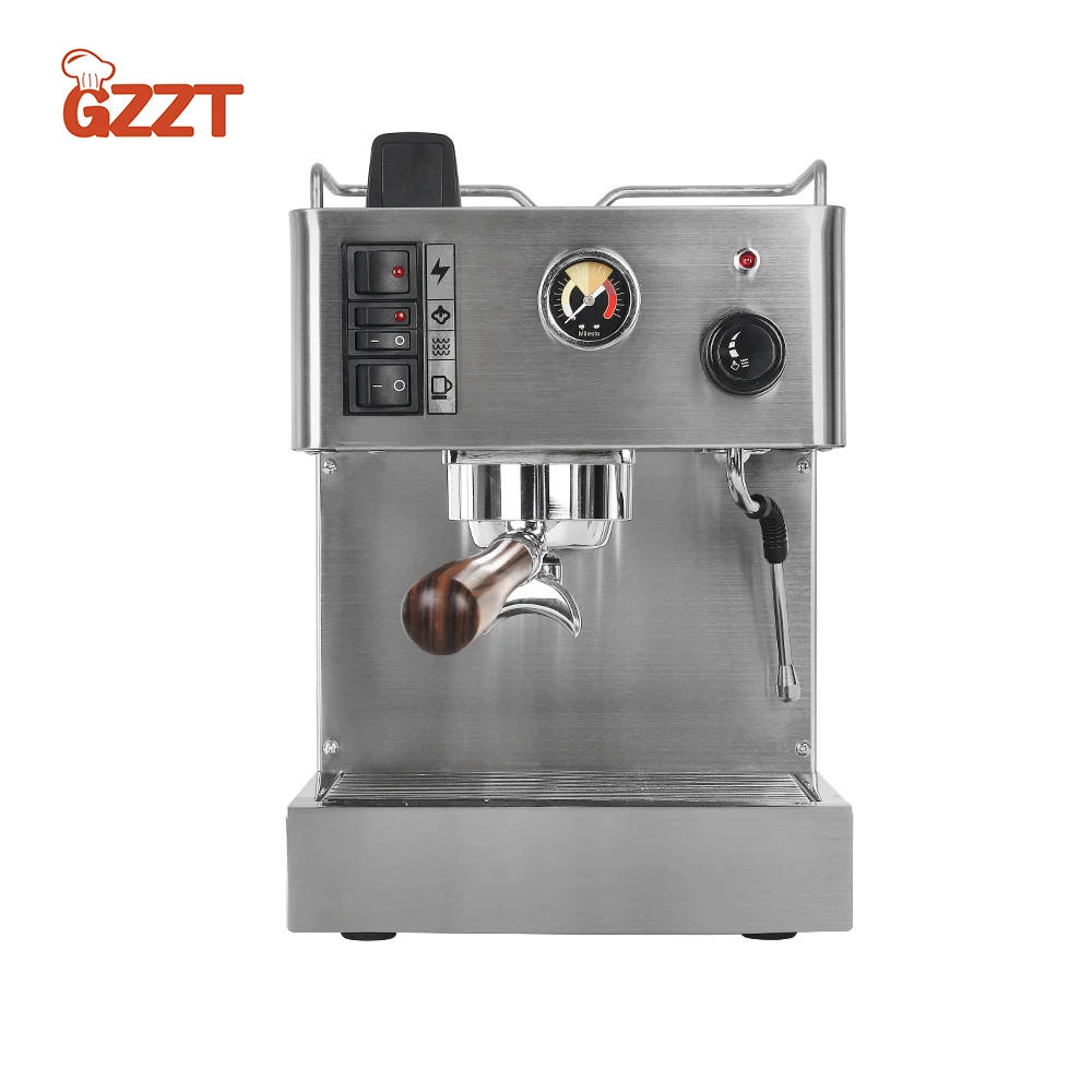 Кофемашина GZZT 1200W с функциями приготовление эспрессо, резервуар для воды л, Итальянская Кофеварка из нержавеющей стали, портафильтр 58 мм, 9 бар
Кофемашина GZZT 1200W с функциями приготовление эспрессо, резервуар для воды л, Итальянская Кофеварка из нержавеющей стали, портафильтр 58 мм, 9 бар