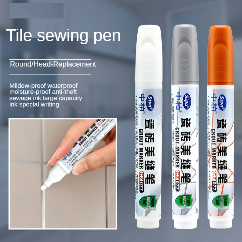 Tile Joints Decontamination Pen Repair Waterproof Bathroom Floor Gap Ten Color Bonding Strong Adhesion Effective Home Repair Pen
Tile Joints Decontamination Pen Repair Waterproof Bathroom Floor Gap Ten Color Bonding Strong Adhesion Effective Home Repair Pen