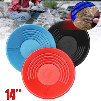 1PC 14 Inch Plastic Gold Pan Gold Basin For Sand Mud Mineral Processing Gold Rush Tools For Sand Mining Manual Wash Panning
1PC 14 Inch Plastic Gold Pan Gold Basin For Sand Mud Mineral Processing Gold Rush Tools For Sand Mining Manual Wash Panning