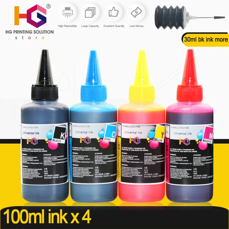 universal Refill Ink Kit for Epson for Canon for HP for Brother Printer CISS Ink and refillable printers dye ink 400ml + 30ml
universal Refill Ink Kit for Epson for Canon for HP for Brother Printer CISS Ink and refillable printers dye ink 400ml + 30ml