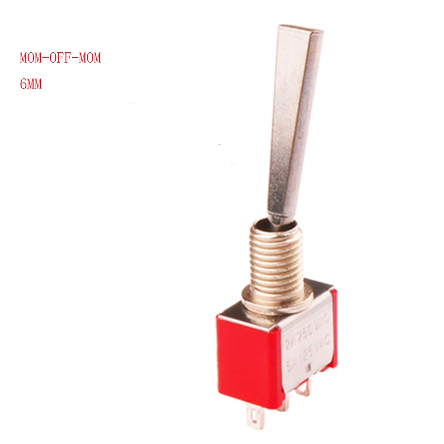 Direct production Soongsil RED 3 Pin (ON)-OFF-(ON) return automatically CQC Long Flat handle Toggle Switch 6A125V
Direct production Soongsil RED 3 Pin (ON)-OFF-(ON) return automatically CQC Long Flat handle Toggle Switch 6A125V