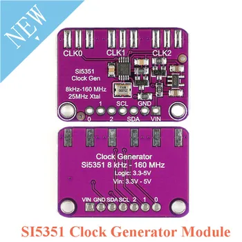 SI5351 IIC I2C Clock Signal Generator Breakout Board Module Si5351A GY-SI5351 Square Wave Frequency 8KHz-160MHz For Arduino 
SI5351 IIC I2C Clock Signal Generator Breakout Board Module Si5351A GY-SI5351 Square Wave Frequency 8KHz-160MHz For Arduino