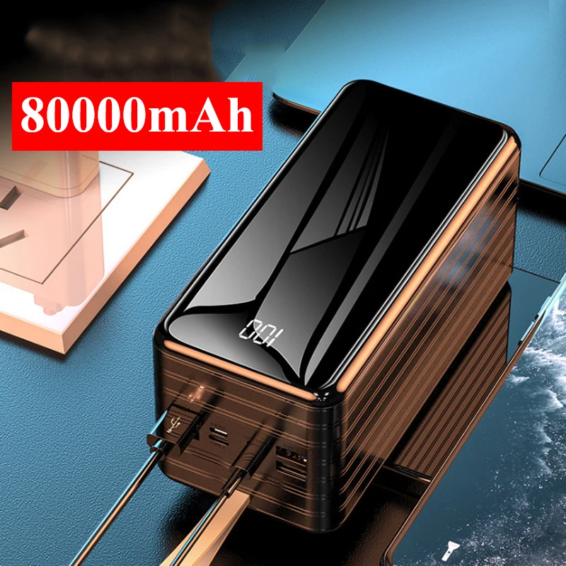 Power Bank 80000mAh Portable Charging Poverbank Mobile Phone External Battery Charger Powerbank 80000 for iPhone 14 13 Xiaomi Mi
Power Bank 80000mAh Portable Charging Poverbank Mobile Phone External Battery Charger Powerbank 80000 for iPhone 14 13 Xiaomi Mi