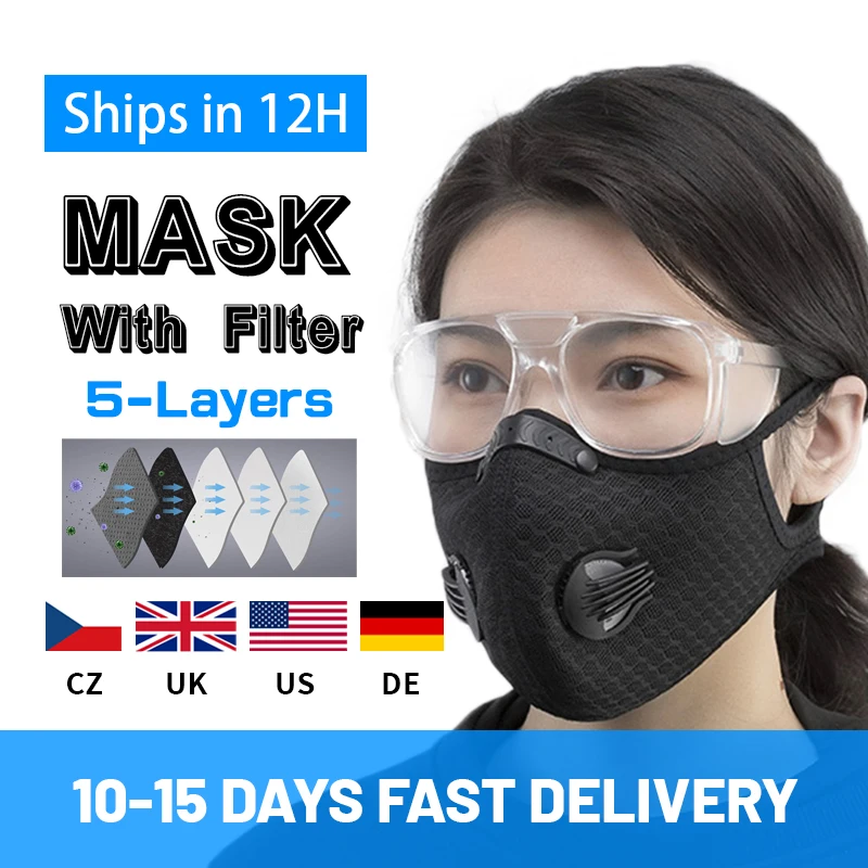 Filtration Anti Haze Mask with Valve Filter Element Reusable Face Mask with Activated Carbon Filter PM 2.5 Anti-Pollution Mask
Filtration Anti Haze Mask with Valve Filter Element Reusable Face Mask with Activated Carbon Filter PM 2.5 Anti-Pollution Mask