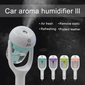 

Car Humidifier Air Purifier Freshener 50ML Essential Oil Diffuser Aromatherapy DC 12V Portable Auto Mist Maker Fogger 4Colors