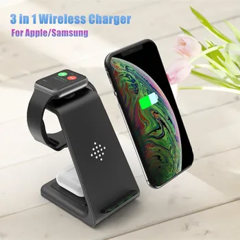 QI 10W Fast Charge 3 in 1 Wireless Charger Station For iPhone 11 for Samsung For Apple Watch 5 4 3 For Airpods Pro Charger Stand
QI 10W Fast Charge 3 in 1 Wireless Charger Station For iPhone 11 for Samsung For Apple Watch 5 4 3 For Airpods Pro Charger Stand
