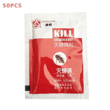 50pcs Pest Control Insecticide Effective Roach Home Safety Bug Cockroach Killing Bait Powder Hospital Insect Reject Trap Kitchen
50pcs Pest Control Insecticide Effective Roach Home Safety Bug Cockroach Killing Bait Powder Hospital Insect Reject Trap Kitchen