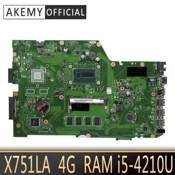 Akemy X751LA Laptop motherboard for ASUS X751LA X751LAB X751LD X751L X751 Test original mainboard 4G RAM I5-4210U
Akemy X751LA Laptop motherboard for ASUS X751LA X751LAB X751LD X751L X751 Test original mainboard 4G RAM I5-4210U