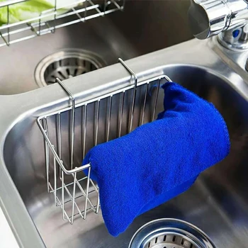 Kitchen Sink Drain Basket Silver Stainless Steel Sink Storage Rack Soap Dishwashing Liquid Drain Rack Kitchen Storage Rack 
Kitchen Sink Drain Basket Silver Stainless Steel Sink Storage Rack Soap Dishwashing Liquid Drain Rack Kitchen Storage Rack