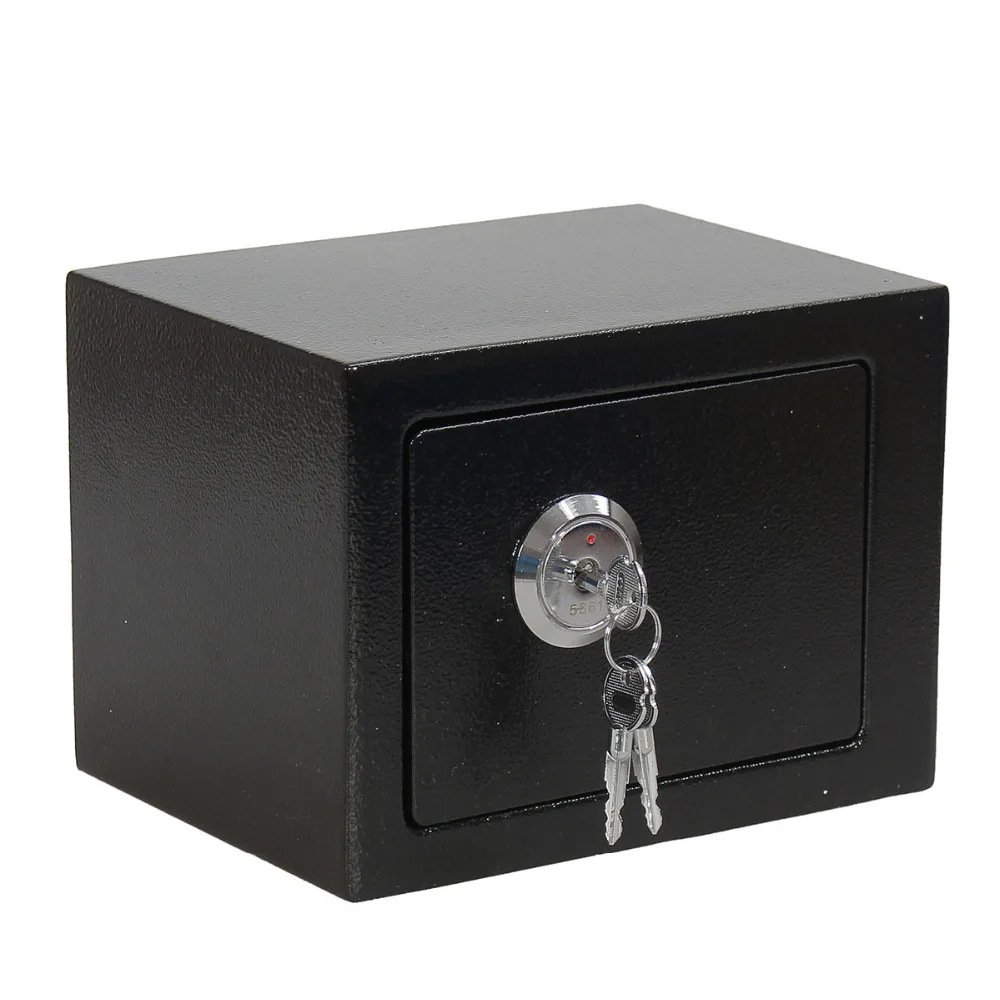 For Home Office Jewelry Black New Arrival Professional and Durable Strong Iron Steel Key Operated Security Money Cash Safe Box
For Home Office Jewelry Black New Arrival Professional and Durable Strong Iron Steel Key Operated Security Money Cash Safe Box