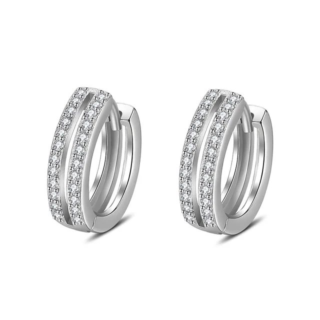 LByzHan – boucles d'oreilles rondes en argent Sterling 100% 925 pour femmes, fabrication de bijoux, cadeau de mariage, fiançailles, E024 1