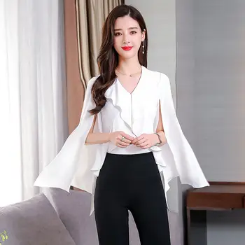 WOMENGAGA 2020 Summer New Pater Pan Collar Solid Prffles Casual Blouse Pullover Loose Ruffles Patchwork Loose Flare Sleeve A298
WOMENGAGA 2020 Summer New Pater Pan Collar Solid Prffles Casual Blouse Pullover Loose Ruffles Patchwork Loose Flare Sleeve A298