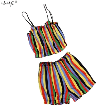 Sexy Clubwear Off The Shoulder Frill Trim Crop Top & Shorts Women Set Summer Two Piece Set Stripe and Pink Beach Clothing Sets
Sexy Clubwear Off The Shoulder Frill Trim Crop Top & Shorts Women Set Summer Two Piece Set Stripe and Pink Beach Clothing Sets