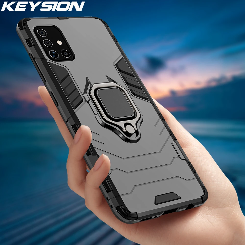KEYSION противоударный чехол для Samsung Galaxy A71 A51 5G A70E A70S A50S M11 A01 задняя крышка телефона