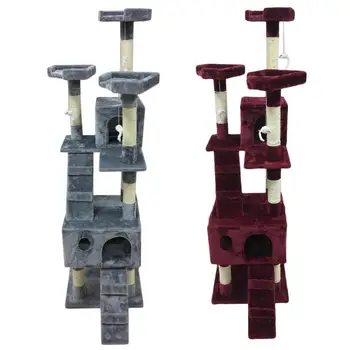 Cat House Cat's Tree Pet Protection Activity Center Cat Tree House Pet Play Climbing Furniture Funny Post Activity Center Toy
Cat House Cat's Tree Pet Protection Activity Center Cat Tree House Pet Play Climbing Furniture Funny Post Activity Center Toy