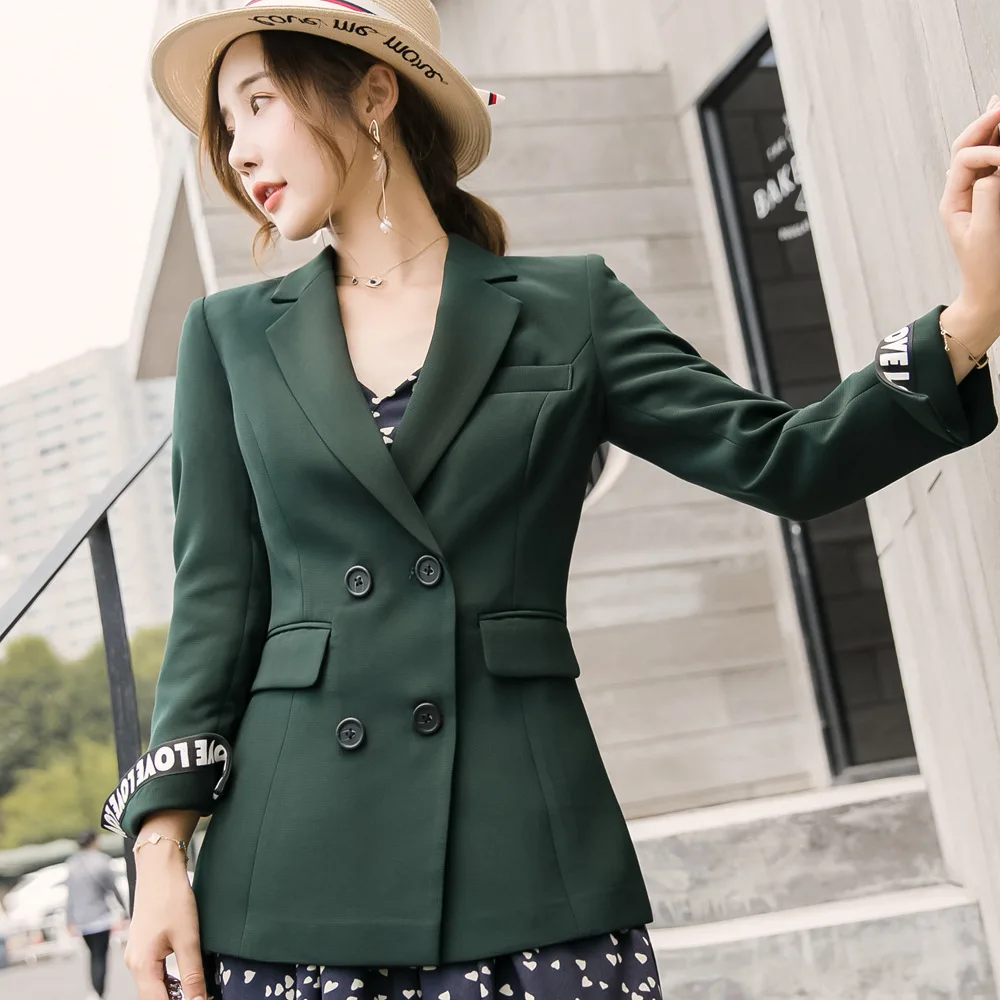 Ladies Blazer Plus Size 4xl Spring Autumn Full Sleeve Double Breasted All-Match Business Green Jacket for Women Office Suit
Ladies Blazer Plus Size 4xl Spring Autumn Full Sleeve Double Breasted All-Match Business Green Jacket for Women Office Suit