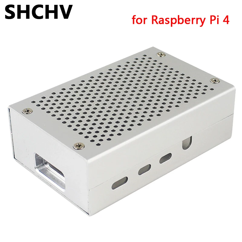 Raspberry Pi 4 Aluminum Case Black Case Silver Box Protective Metal Enclosure Shell for Raspberry Pi 4 Model B
Raspberry Pi 4 Aluminum Case Black Case Silver Box Protective Metal Enclosure Shell for Raspberry Pi 4 Model B