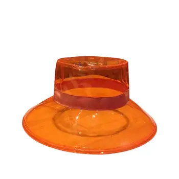 Solid Transparent Women's Buckets Hats Caps Girls Ladies PVC Beach Sun Visor Waterproof Rain Hat Plastic Wide Brim Caps 2020 New
Solid Transparent Women's Buckets Hats Caps Girls Ladies PVC Beach Sun Visor Waterproof Rain Hat Plastic Wide Brim Caps 2020 New