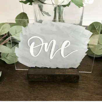 Gray White Painted Acrylic Wedding Table Number Signs,Custom Wedding Table Decor,Modern Wedding Table Sign With wood stand
Gray White Painted Acrylic Wedding Table Number Signs,Custom Wedding Table Decor,Modern Wedding Table Sign With wood stand