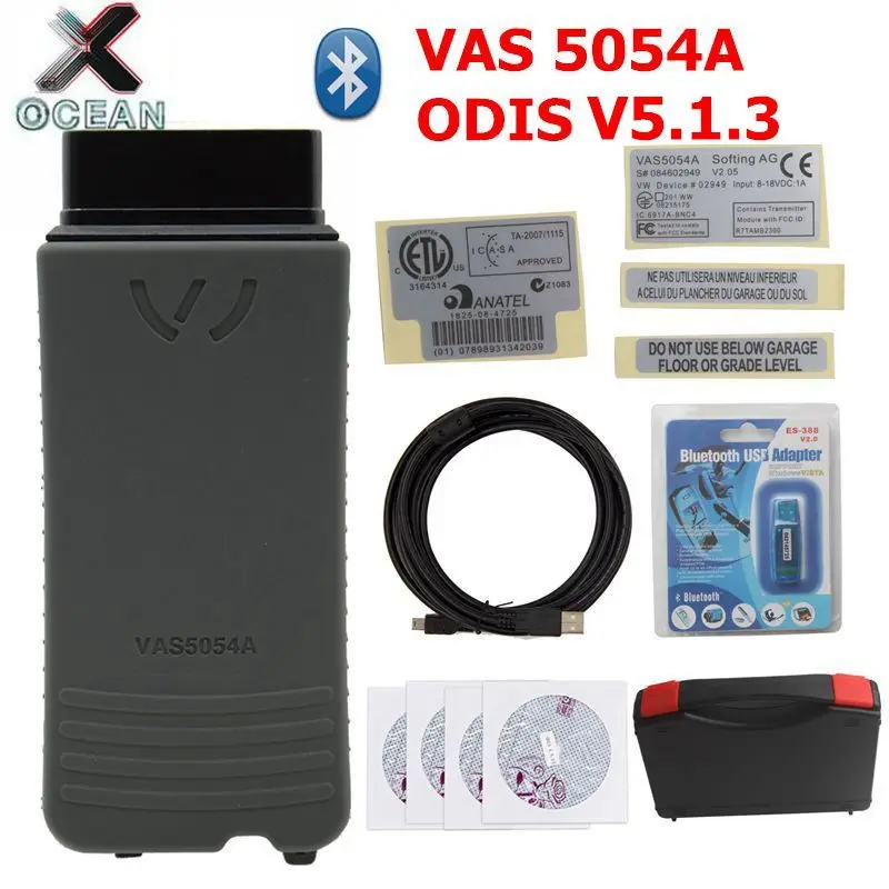 High quality VAS 5054A ODIS V5.1.3 Bluetooth for VW for Audi for Skoda for Seat (1996-2013) Vag Diagnostic Tool Multi-Languages
High quality VAS 5054A ODIS V5.1.3 Bluetooth for VW for Audi for Skoda for Seat (1996-2013) Vag Diagnostic Tool Multi-Languages