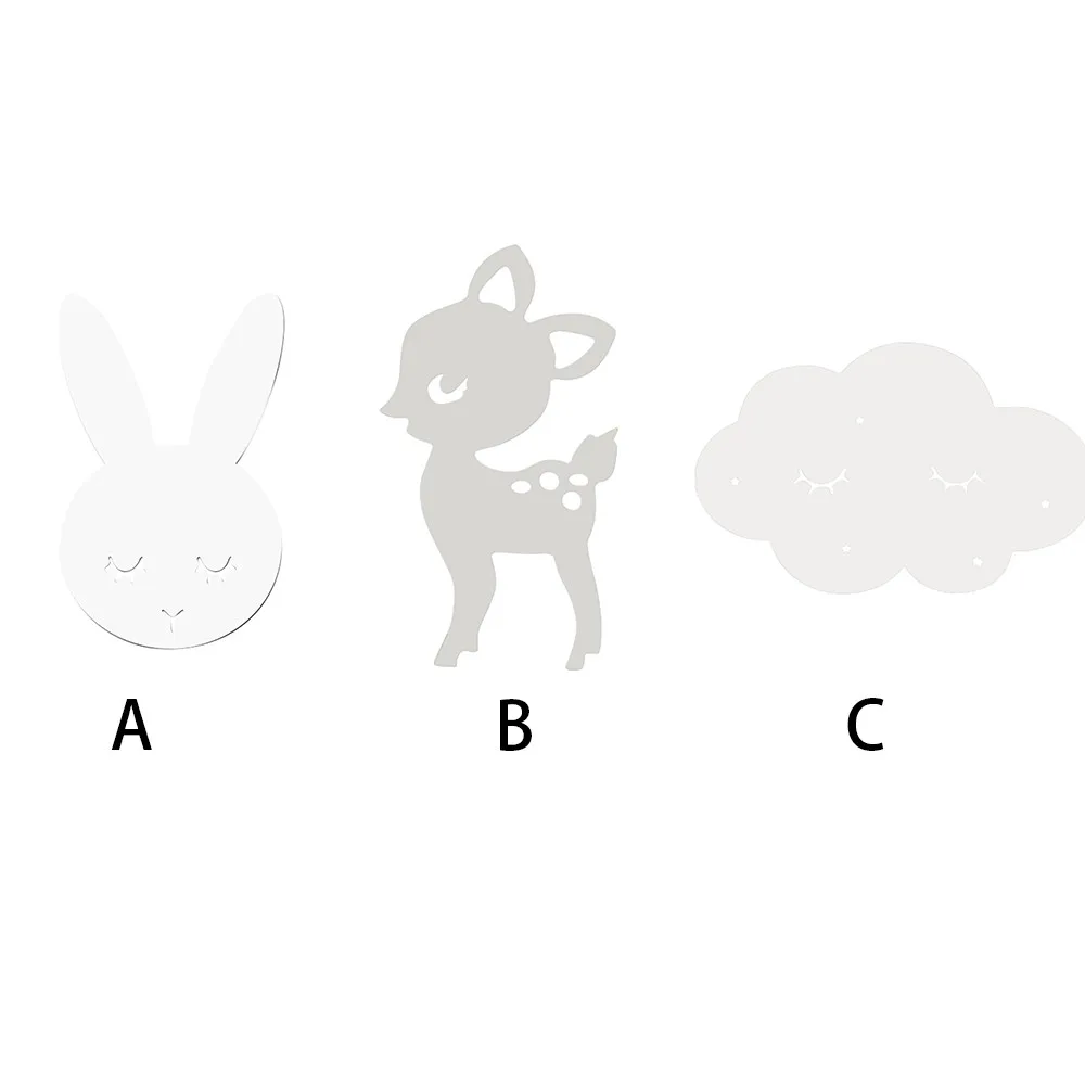 top selling product Nordic Acrylic Mirror Cartoon Wall Camera Props Kids Room Wall Decoration Support Wholesale Dropshipping