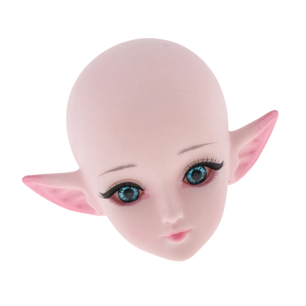 Doll Head Face Mold 1/3 BJD Body Parts Cosplay Makeup Head Cover Can be Unscrewed, Can Change Eyes Facial Makeup, 12x10x8cm Doll Head Face Mold 1/3 BJD Body Parts Cosplay Makeup Head Cover Can be Unscrewed, Can Change Eyes Facial Makeup, 12x10x8cm