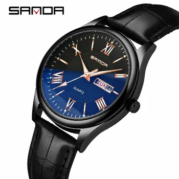 SANDA Business Casual PU Leather Strap Men's Quartz Watch Fashion Waterproof Clock Wristwatch Male Relogio Feminino 2019 New
SANDA Business Casual PU Leather Strap Men's Quartz Watch Fashion Waterproof Clock Wristwatch Male Relogio Feminino 2019 New