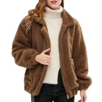 Faux Fur Warm Winter Coat Bomber Jacket Lady Coats Zipper Outwea Plus Size Women Fashion Fluffy Shaggy Cardigan r
Faux Fur Warm Winter Coat Bomber Jacket Lady Coats Zipper Outwea Plus Size Women Fashion Fluffy Shaggy Cardigan r