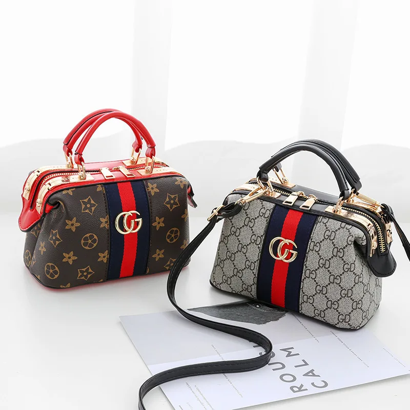2072-2 Shoulder Carrying Shoulder Bag Contrast Color Shoulder Carrying Single