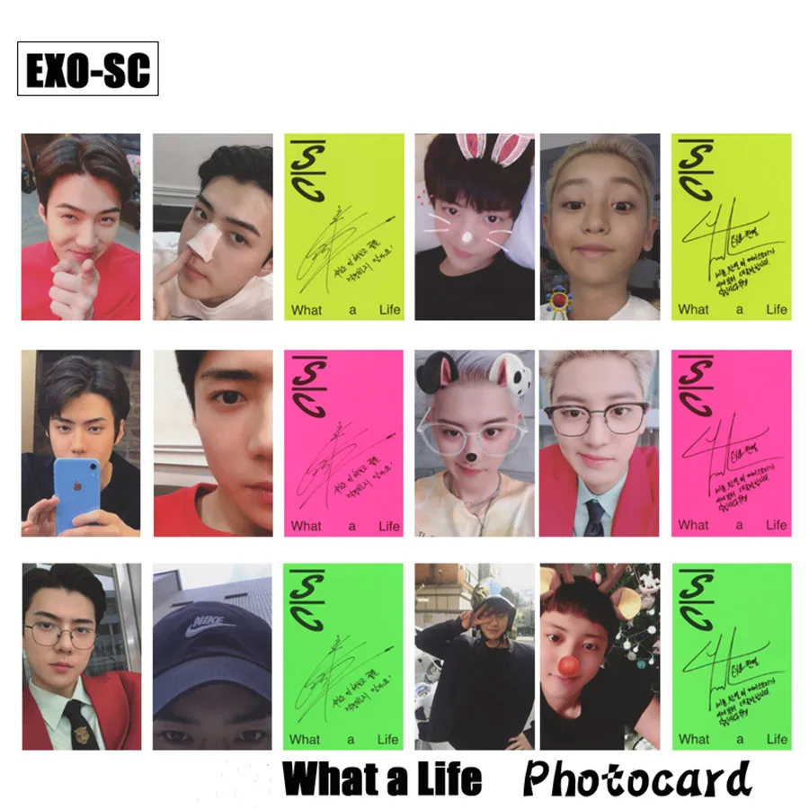 EXO SC What a Life Paper Photo Cards Sehun Chanyeol Mini Album Autograph Photocard Photograph
EXO SC What a Life Paper Photo Cards Sehun Chanyeol Mini Album Autograph Photocard Photograph