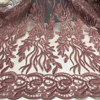 New Milk Silk Lace African Nigerian Net Lace Fabric With Pink Sequins High Quality French Mesh Lace Fabric For Wedding Sewing
New Milk Silk Lace African Nigerian Net Lace Fabric With Pink Sequins High Quality French Mesh Lace Fabric For Wedding Sewing