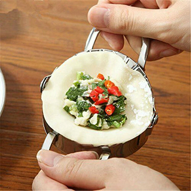 Jiaozi кухонные инструменты для приготовления теста из нержавеющей стали обертка