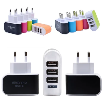 3 Ports Multiple Wall USB Smart Charger Adapter 5V 1A EU Plug Candy Charger Mobile Phone Device Fast Charging for iPhone iPad
3 Ports Multiple Wall USB Smart Charger Adapter 5V 1A EU Plug Candy Charger Mobile Phone Device Fast Charging for iPhone iPad