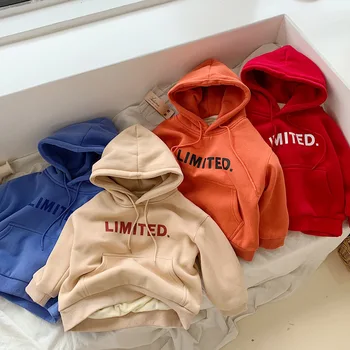 WLG boys girls winter velvet thick hoodies kids velvet thick letter printed hoodie baby warm casual sweatshirt 1-6 years
WLG boys girls winter velvet thick hoodies kids velvet thick letter printed hoodie baby warm casual sweatshirt 1-6 years