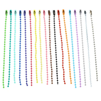 50pcs/set Multicorful Beads Chains 2.4mm Keyring Key Chain Dolls Label Hand Tag Connector Links Chain DIY Jewelry Making
50pcs/set Multicorful Beads Chains 2.4mm Keyring Key Chain Dolls Label Hand Tag Connector Links Chain DIY Jewelry Making
