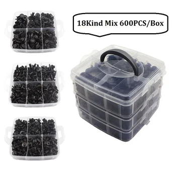 600Pcs/Boxs 18 Kind Mixed Car Fasteners Push in Rivet Auto Bumper Fender Door Trim Panel Fixed Clips
600Pcs/Boxs 18 Kind Mixed Car Fasteners Push in Rivet Auto Bumper Fender Door Trim Panel Fixed Clips