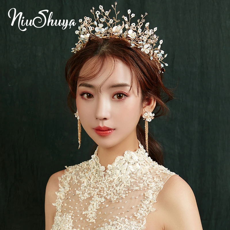 NiuShuya Silver Tiara Luxury Bridal Headbands Handmade Crystal Bead Flower Hairband Wedding Dressing Crowns Accessories Jewelry
NiuShuya Silver Tiara Luxury Bridal Headbands Handmade Crystal Bead Flower Hairband Wedding Dressing Crowns Accessories Jewelry