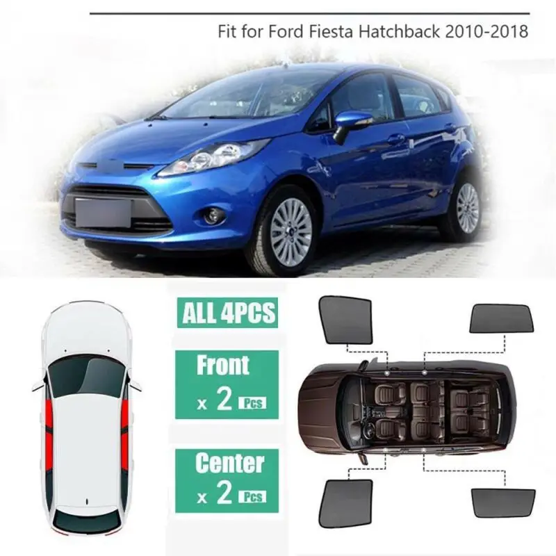 For Ford Fiesta 2010-2018 4Pcs Windows Sunshade UV Ray Protector Mesh Block Privacy Visor
For Ford Fiesta 2010-2018 4Pcs Windows Sunshade UV Ray Protector Mesh Block Privacy Visor