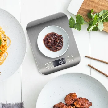 10kg/5Kg OZ/ML/LB/G Kitchen Scale Stainless Steel Weighing Scale Food Diet Postal Balance Measuring Tool LCD Electronic Scales
10kg/5Kg OZ/ML/LB/G Kitchen Scale Stainless Steel Weighing Scale Food Diet Postal Balance Measuring Tool LCD Electronic Scales