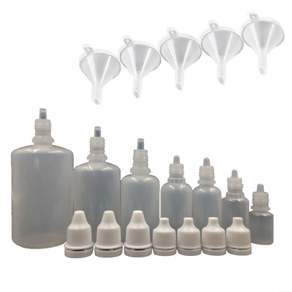5pcs 5mL Soft LDPE Plastic Empty Squeeze Eye Juice Liquid Dropper Bottles (5 Bottles with 1 Funnel)
5pcs 5mL Soft LDPE Plastic Empty Squeeze Eye Juice Liquid Dropper Bottles (5 Bottles with 1 Funnel)