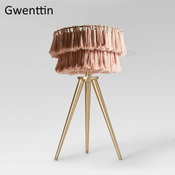 Modern Pink Silk Thread Table Lamps for Bedroom Gold Tripod LED Stand Light Fixtures Nordic Art Desk Lamp Living Room Home Deco 
Modern Pink Silk Thread Table Lamps for Bedroom Gold Tripod LED Stand Light Fixtures Nordic Art Desk Lamp Living Room Home Deco