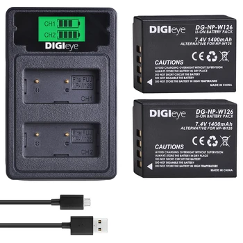 2X NP-W126 W126s Battery + LCD Dual Charger with Type C for FujiFilm FinePix HS30EXR HS33EXR HS50EXR X-T1 X-T2 X-Pro1 X-PRO2
2X NP-W126 W126s Battery + LCD Dual Charger with Type C for FujiFilm FinePix HS30EXR HS33EXR HS50EXR X-T1 X-T2 X-Pro1 X-PRO2