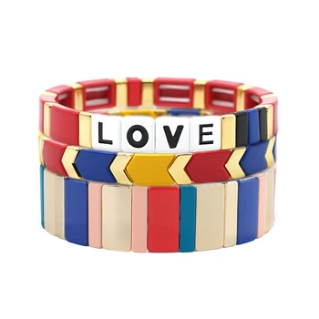 KELITCH Unique Enamel Tile Stretch Bracelets Bangles Handmade Strand Beads Stretch Wrap Bracelets for Women Popular Jewelry
KELITCH Unique Enamel Tile Stretch Bracelets Bangles Handmade Strand Beads Stretch Wrap Bracelets for Women Popular Jewelry