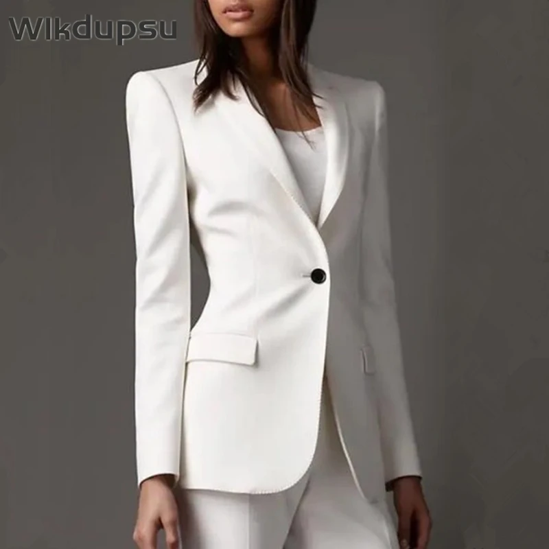 Женский блейзер в Корейском стиле 2022 Дизайнерский Модный костюм куртка с длинным