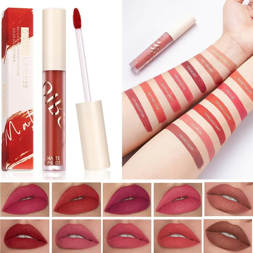 Waterproof Lipgloss Matte Lipquid Lipstick 13 Colors Lip Waterproof Makeup Gloss Lip Tint Lasting Lip Long Lipstick Q5T8
Waterproof Lipgloss Matte Lipquid Lipstick 13 Colors Lip Waterproof Makeup Gloss Lip Tint Lasting Lip Long Lipstick Q5T8