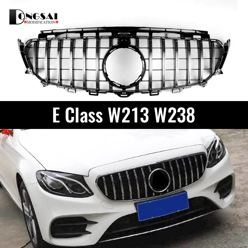 

GT Grille for Mercedes E Class 2017 - 2022 Sedan Wagon Coupe Cabriolet W213 S213 C238 A238 W238