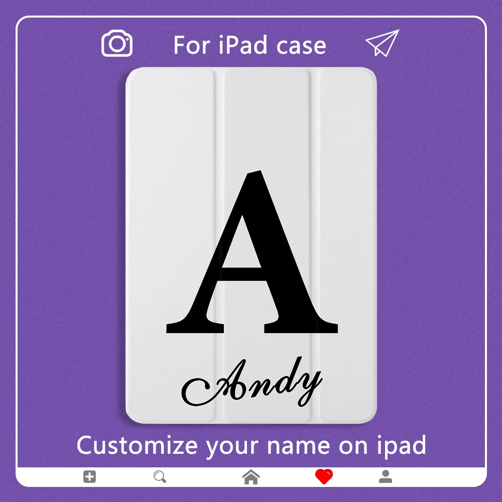 Custom Your Name Case for ipad Mini 2 3 4 5 PU Leather Cover Personality Colorful Case For iPad Air 2 3 10.2 inch ipad pro 2018
Custom Your Name Case for ipad Mini 2 3 4 5 PU Leather Cover Personality Colorful Case For iPad Air 2 3 10.2 inch ipad pro 2018