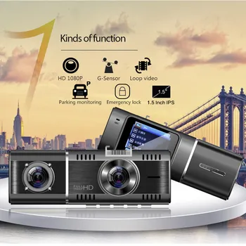 New 1.5 Inch Car Dvr Dash Cam Double Lens 1080P HD in Car Dashboard Camera Driving Video Recorder VDR
New 1.5 Inch Car Dvr Dash Cam Double Lens 1080P HD in Car Dashboard Camera Driving Video Recorder VDR